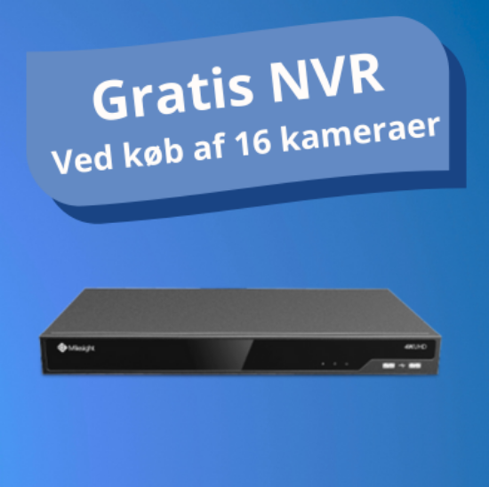 Billede af Milesight NVR 16 kanals - 0 kr. kampagne. Krav om køb af min. 16 stk. Milesight kamera.