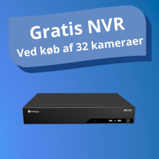 Billede af Milesight NVR 32 kanals - 0 kr. kampagne. Krav om køb af min. 32 stk. Milesight kamera.