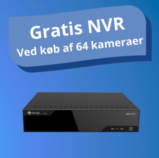 Billede af Milesight NVR 64 kanals - 0 kr. kampagne. Krav om køb af min. 64 stk. Milesight kamera.