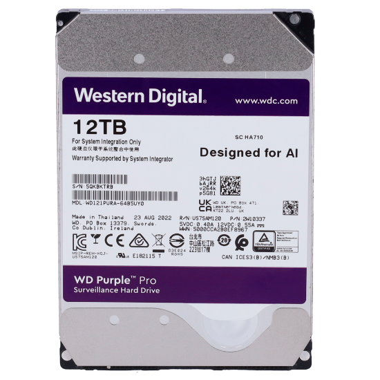 Billede af WD Purple 12TB Harddisk
