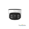 Billede af Milesight AI TrueColor Dome Dual-lens panorama IP-kamera, 2x4.0MP, 4mm, FOV 180°, 30m IR + White LED, IP67/IK10, hvid.