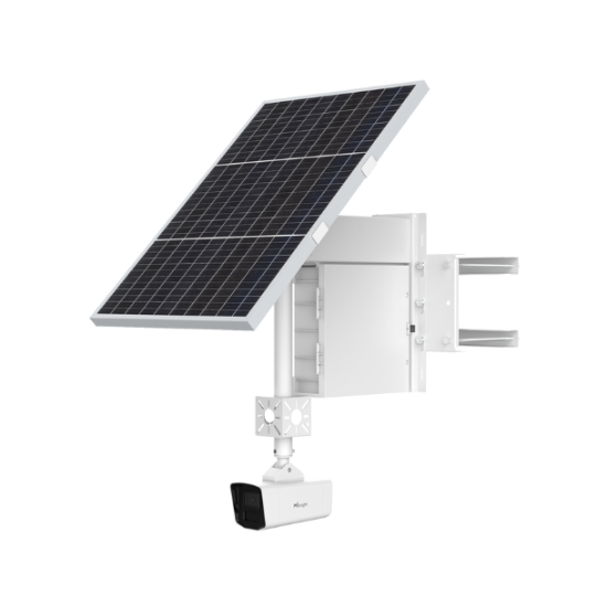 Billede af Milesight Offgrid Kamera, 4MP 2,8mm FOV 111°, 100w solcellepanel, 962 Wh batteri, 4G, SD op til. 1TB, GPS.