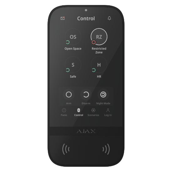 Billede af Ajax S-Line KeyPad TouchScreen G3 Sort