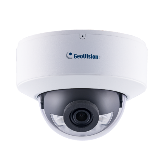 Billede af GeoVision, AI , 4MP H.265 Super LL WDRPro FullCol.WarmLEDMinFix. Rugged IP Dome,2.8mm NON China