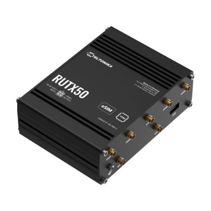 Billede af Teltonika Router 5G Industrial, 5xRJ45, Wi-Fi, Dual-SIM, GPS, DIN, 9-50VDC