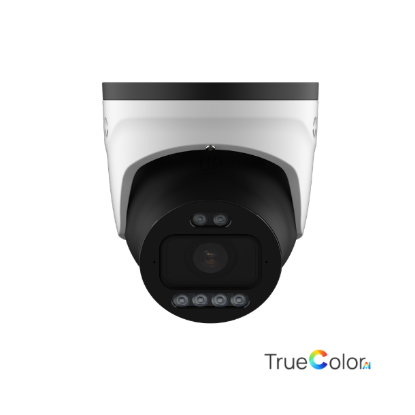 Billede af Milesight Q-serie AI TrueColor Turret IP-kamera, 4.0MP 1/1,8", 2,8-12mm, FOV 112-47°, 60m IR + 60m White LED, I/O, IP67/IK10, hvid.