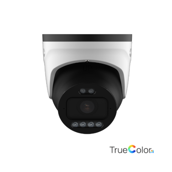 Billede af Milesight Q-serie AI TrueColor Turret IP-kamera, 4.0MP 1/1,8", 2,8-12mm, FOV 112-47°, 60m IR + 60m White LED, I/O, IP67/IK10, hvid.