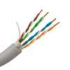 Billede af CAT6 FTP, skærmet CAT 6, 24AWG, LSZH, Eca, CE, 305m, tromle, grå