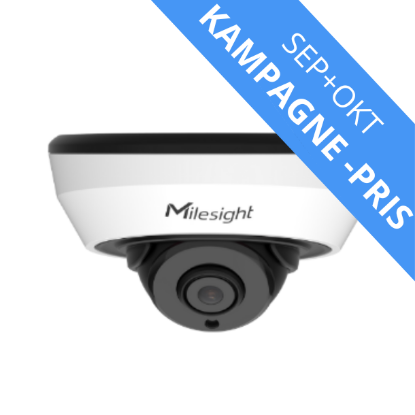 Billede af Milesight AI mini-dome, indendørs model, 4MP, 2,8mm, FOV 106°, 20m IR