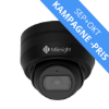 Billede af Milesight AI mini-dome IP-kamera, 4,0MP, 2,8mm, FOV 106°, 25m IR, IP67/IK10, sort farve